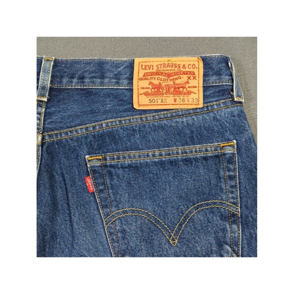 Levi's VTG Jeans Men's 36x33 Fits 36x30 Blue 501 XX Straight Button Fly Denim